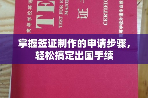 振安掌握签证制作的申请步骤，轻松搞定出国手续